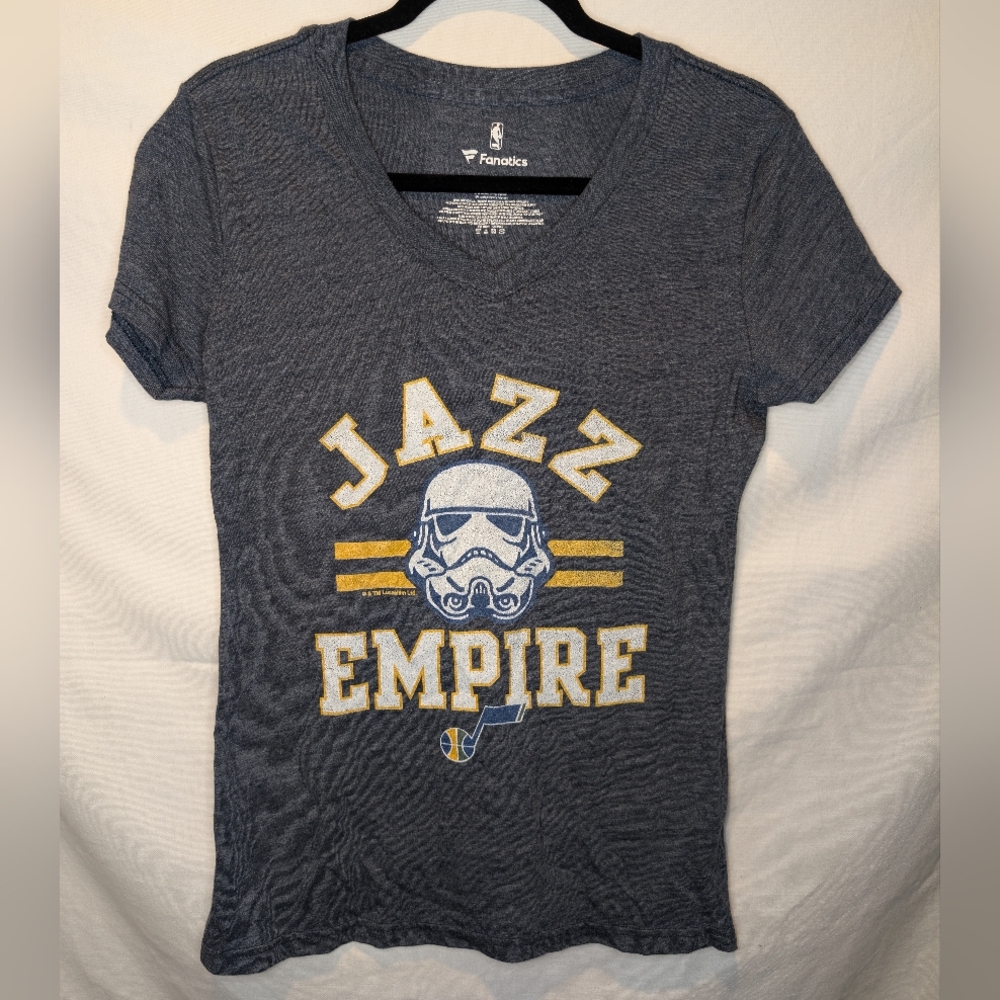NWT Utah Jazz Empire Star Wars Stormtrooper Tee Women's Size Small